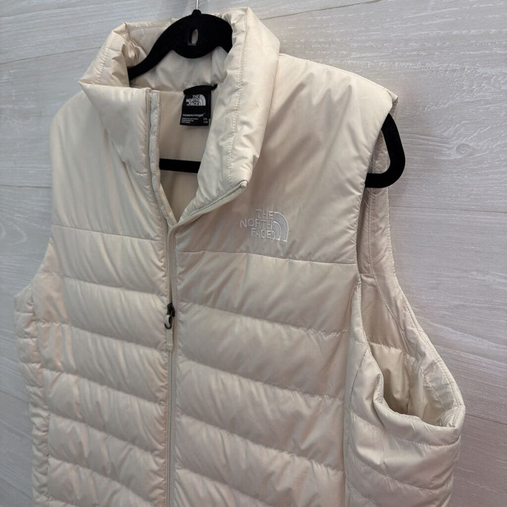 The North Face Cream Puffer Vest XXL