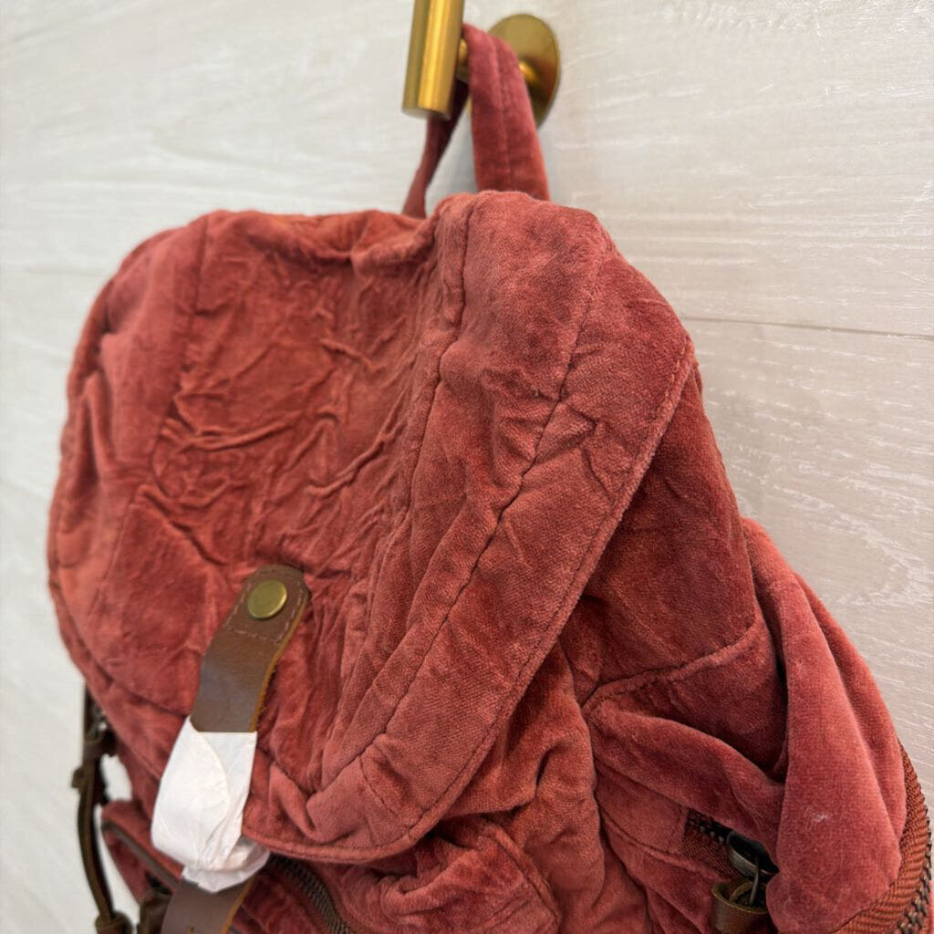 Free People Brick Velvet Malta Backpack