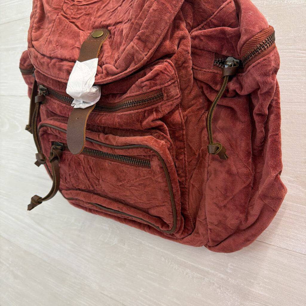 Free People Brick Velvet Malta Backpack