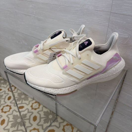 Adidas White/ Purple Ultraboost 22 Sneakers 11