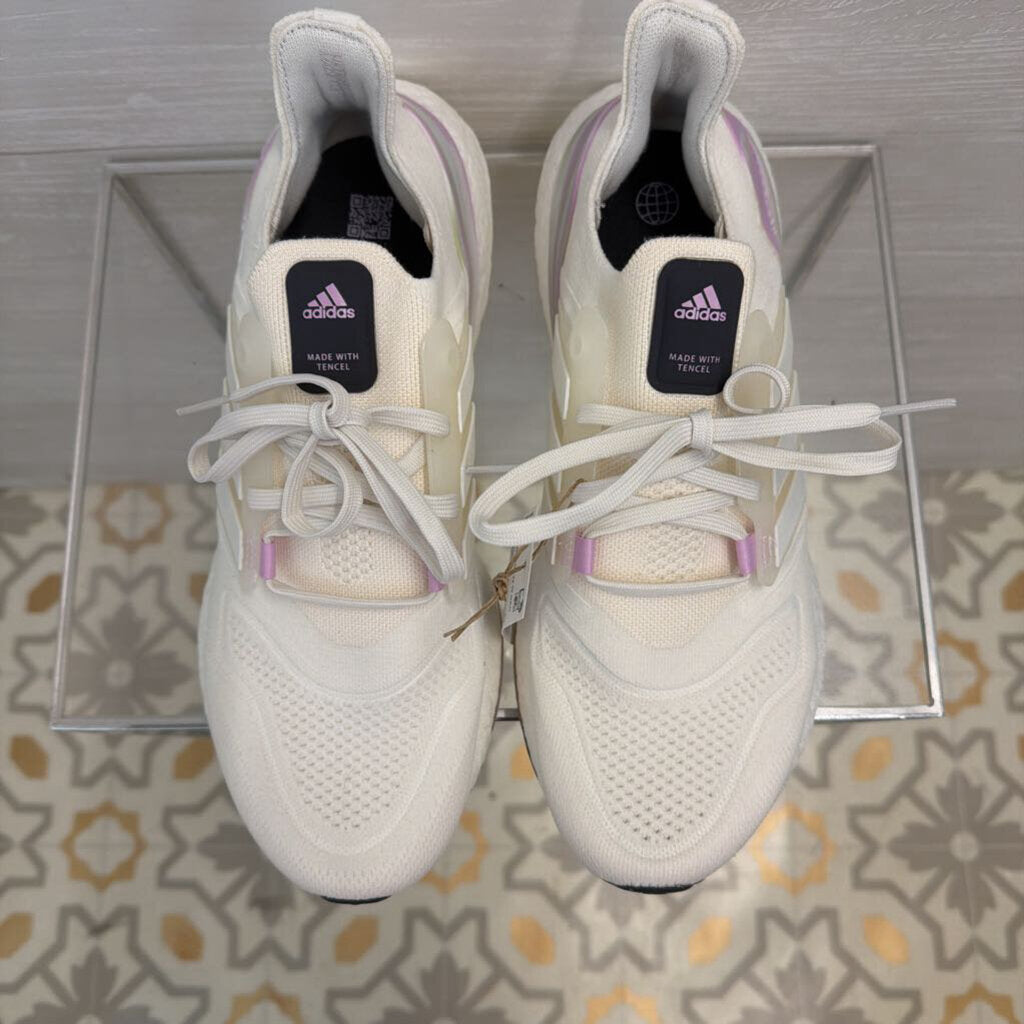 Adidas White/ Purple Ultraboost 22 Sneakers 11