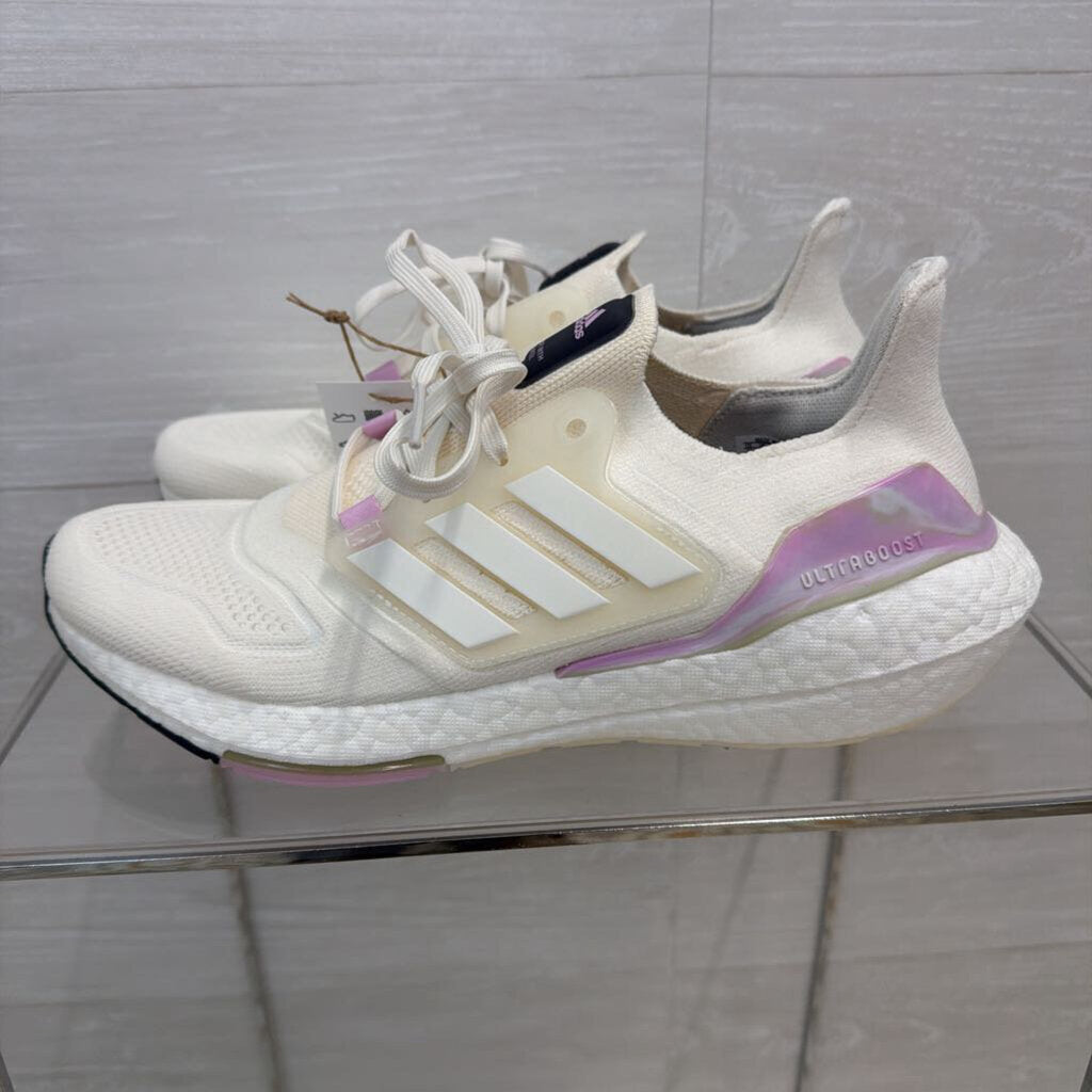 Adidas White/ Purple Ultraboost 22 Sneakers 11