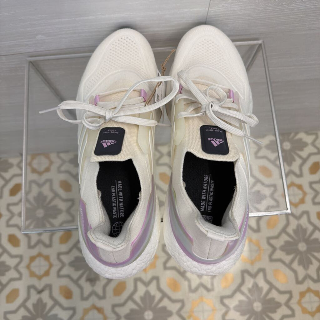 Adidas White/ Purple Ultraboost 22 Sneakers 11