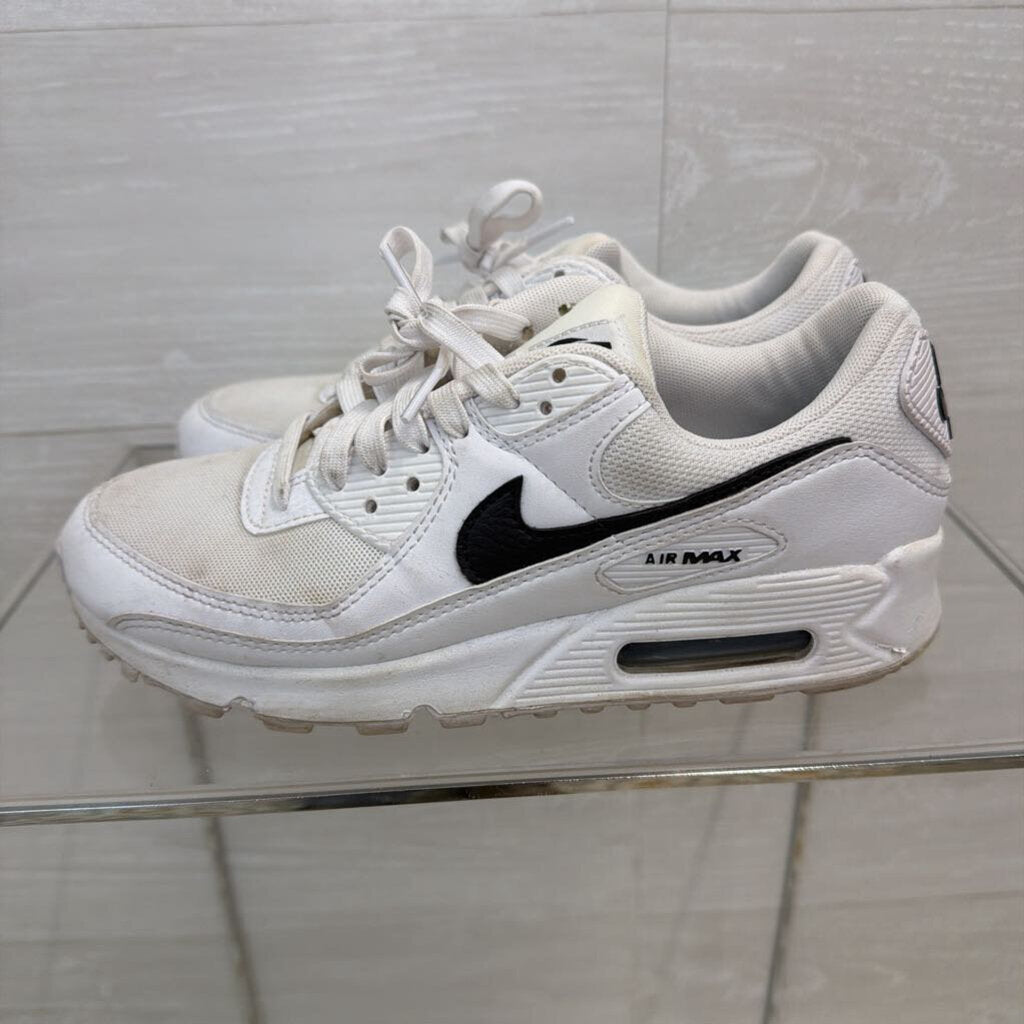 Nike White/ Black Air Max 90 Sneakers 8