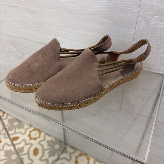 Toni Pons Grey Suede Nuria Espadrille Slip On Shoes 40