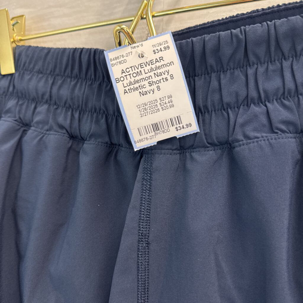 Lululemon Navy Athletic Shorts 8