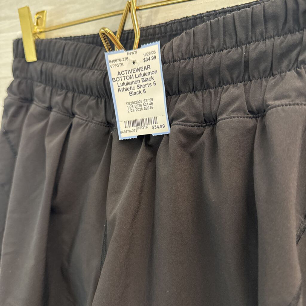 Lululemon Black Athletic Shorts 6