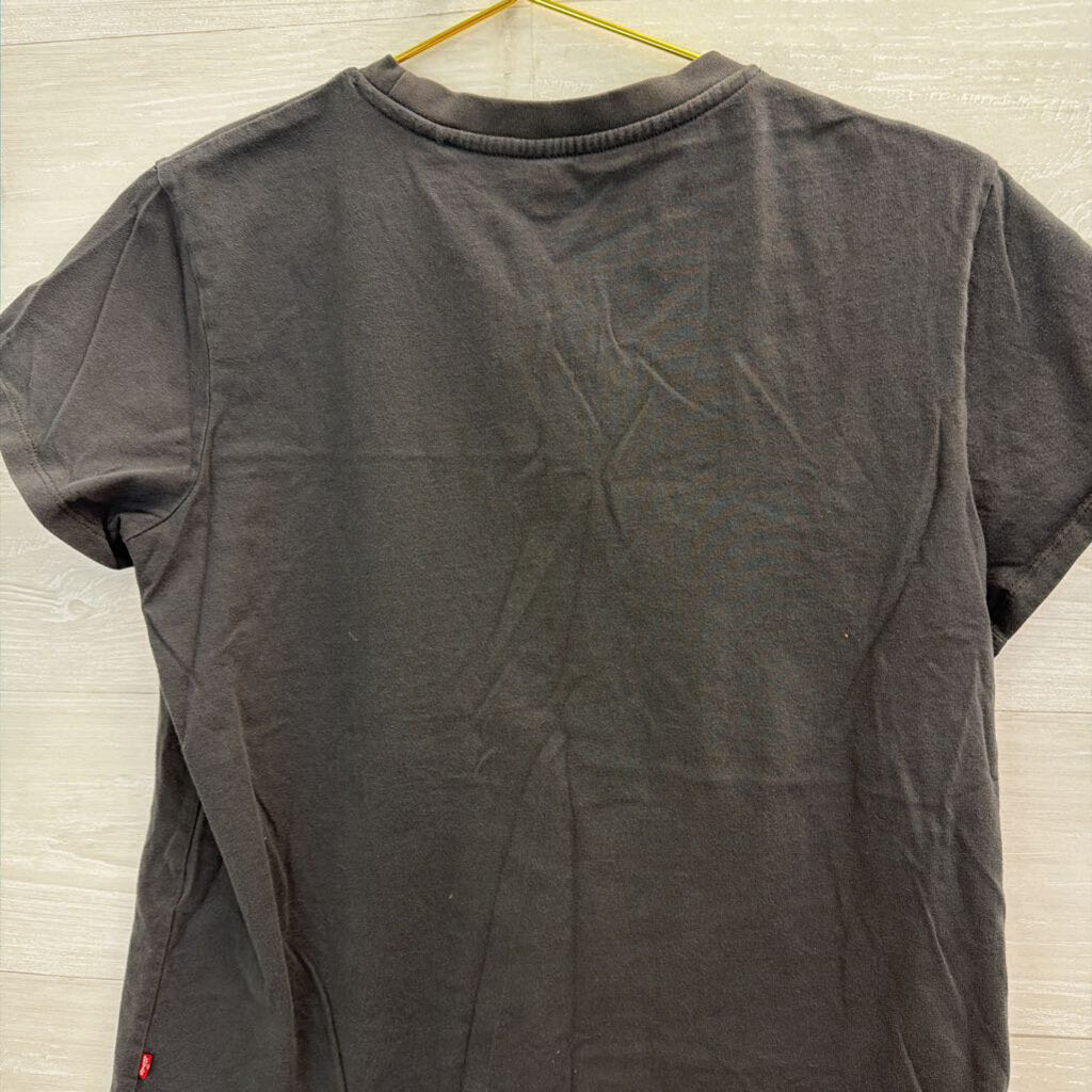 Levi Grey Western Wear Short Sleeve Graphic Tee Large