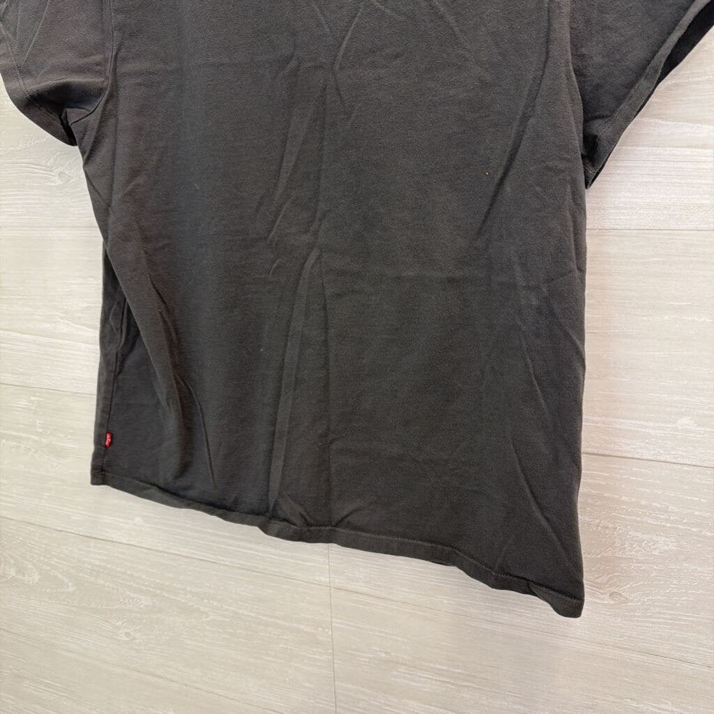 Levi Grey Western Wear Short Sleeve Graphic Tee Large