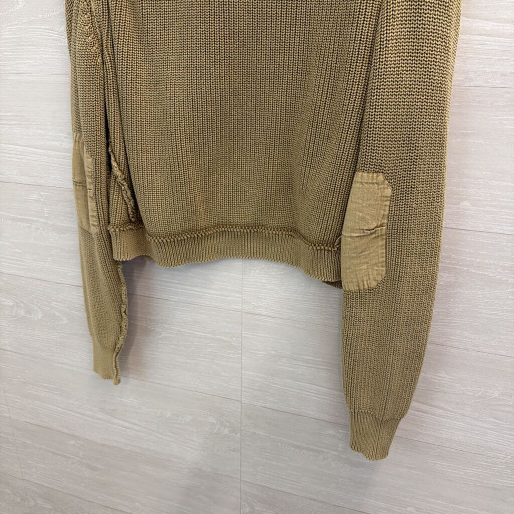 We The Free Brown Knit Worn Thru Surplus Relaxed Fit Cardigan Medium