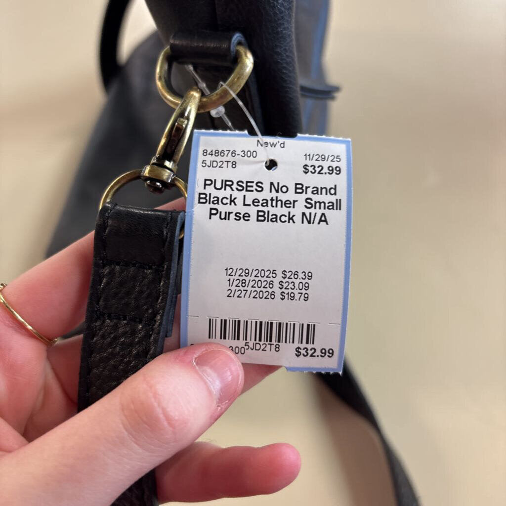 Black Leather Small Purse