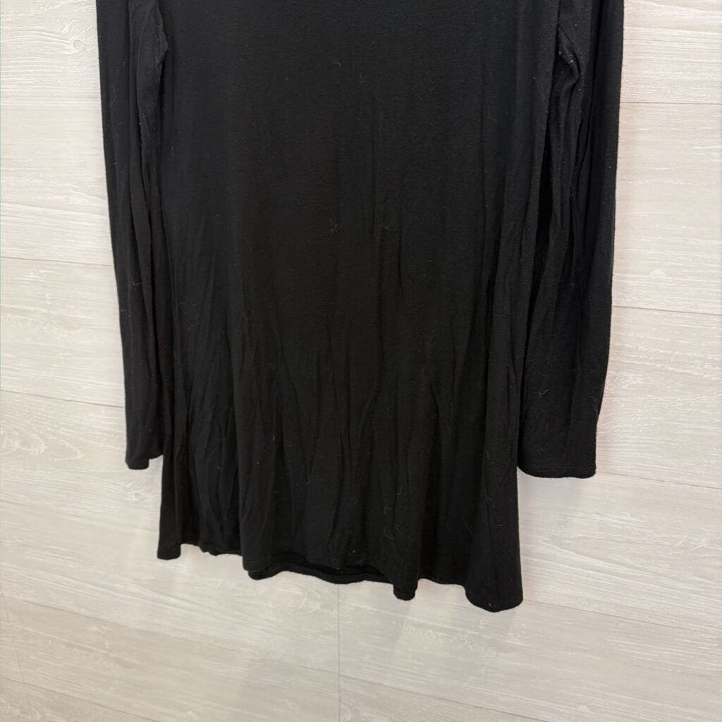 Mon Ami Black/ Silver Reindeer Long Sleeve Top Small