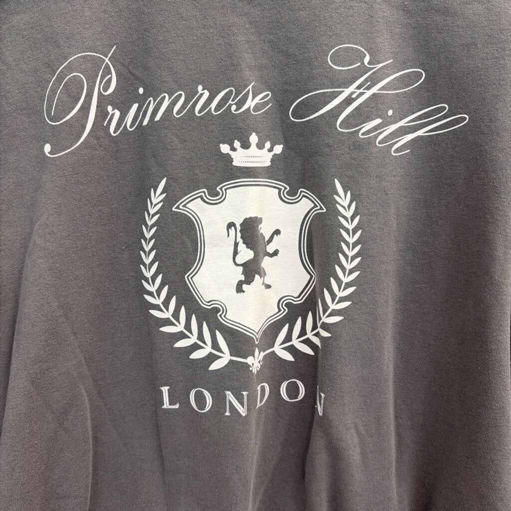 Grey/ White Primrose Hill London Graphic Pullover Medium