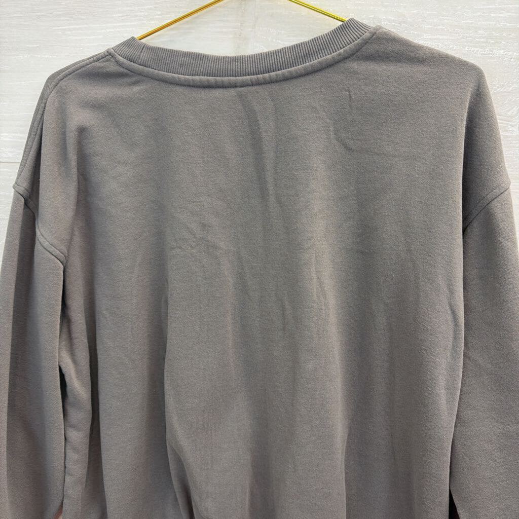 Grey/ White Primrose Hill London Graphic Pullover Medium