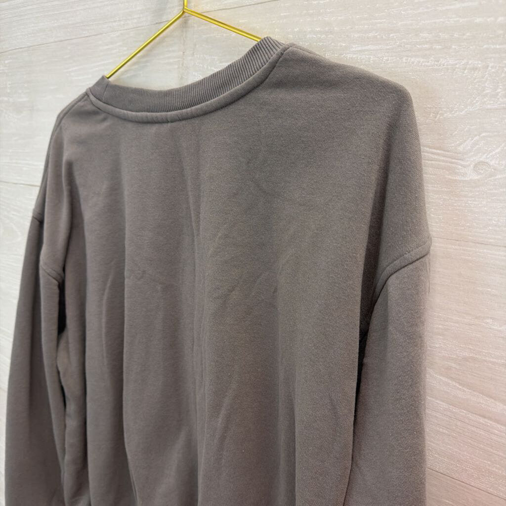 Grey/ White Primrose Hill London Graphic Pullover Medium