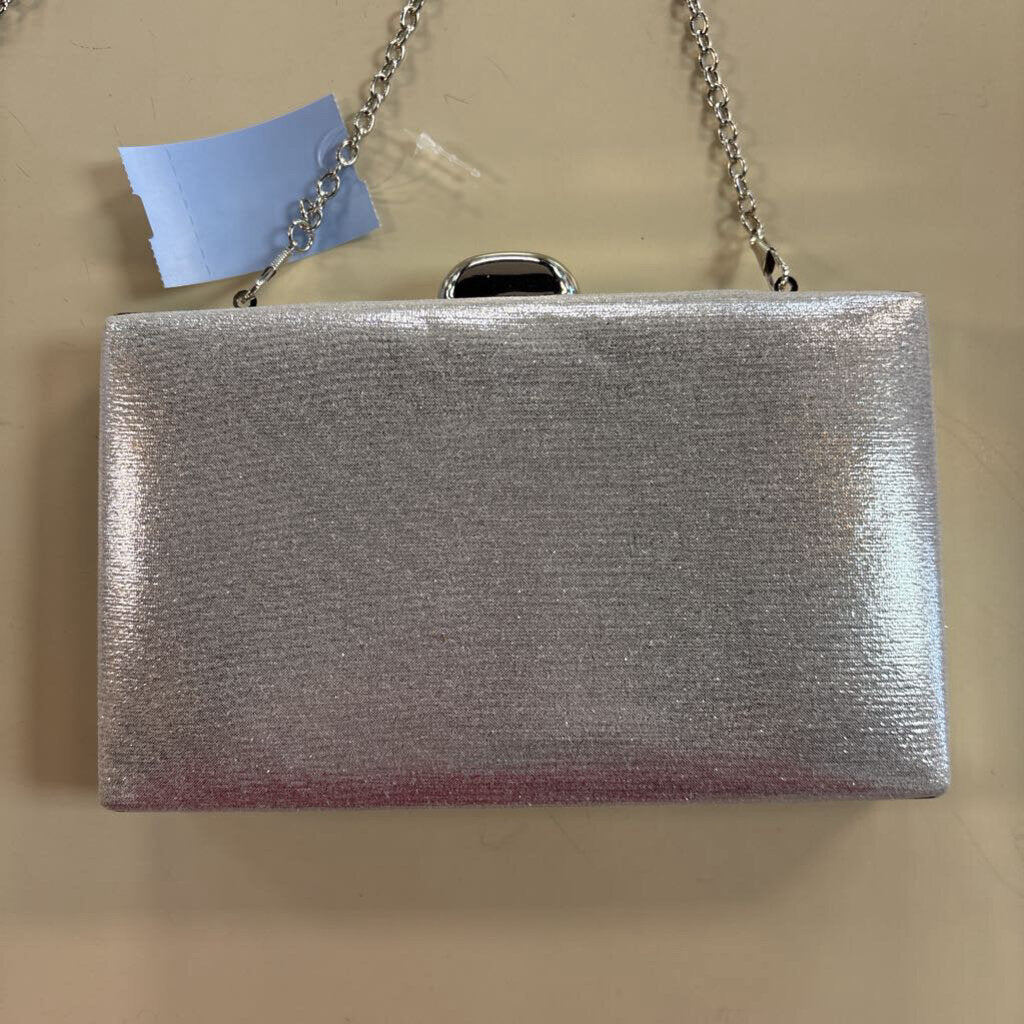 Silver/ Rhinestone Crossbody/ Clutch Purse