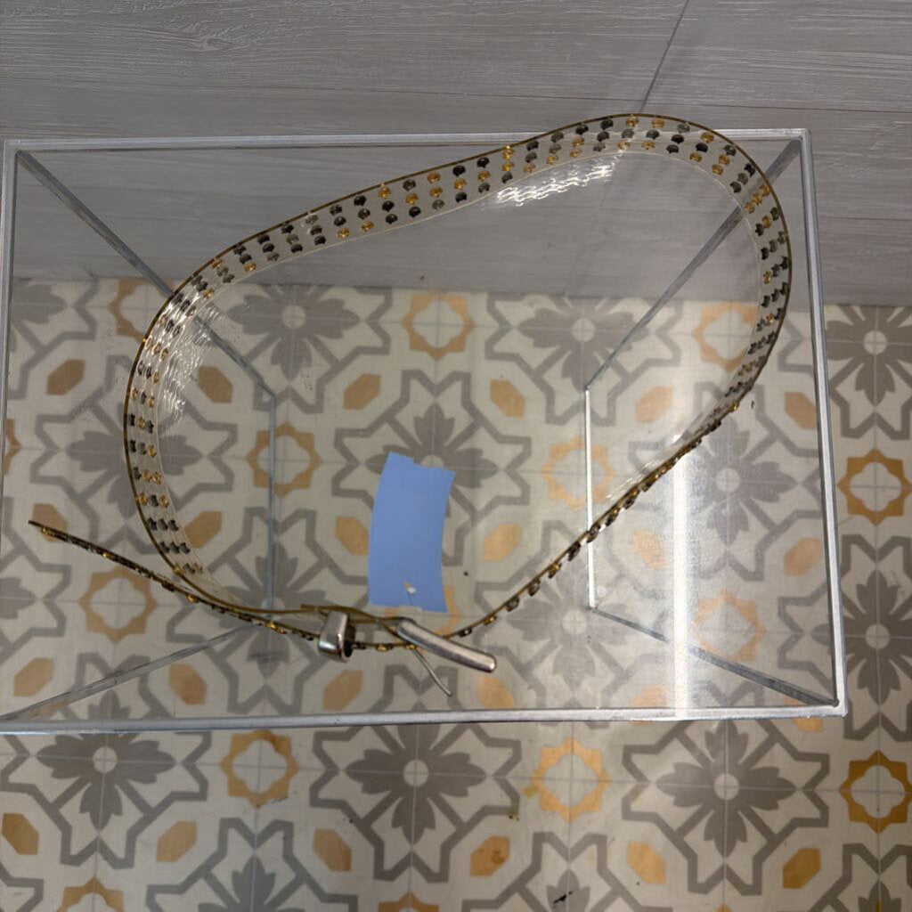 Clear Studded Belt Medium