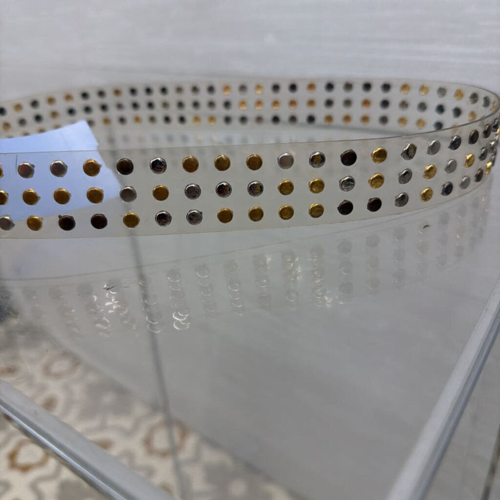 Clear Studded Belt Medium