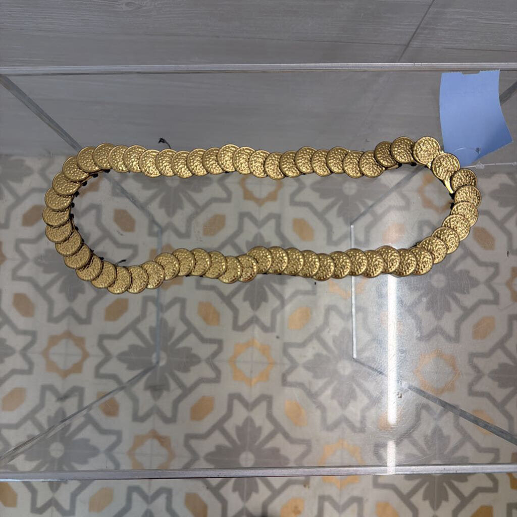 Gold Coin Stretchy Belt Large