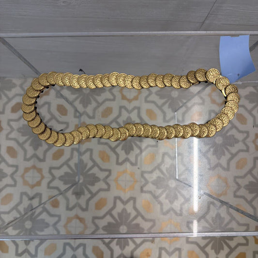 Gold Coin Stretchy Belt Large