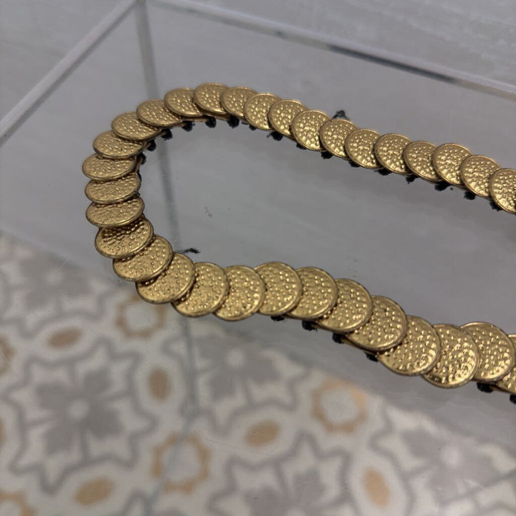 Gold Coin Stretchy Belt Large