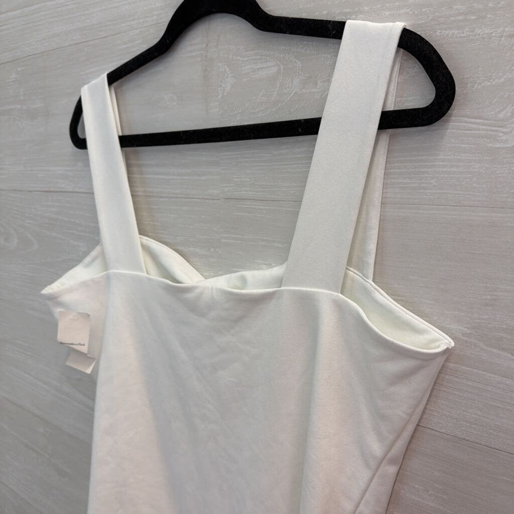 Abercrombie and Fitch White Tank Bodysuit Extra Large