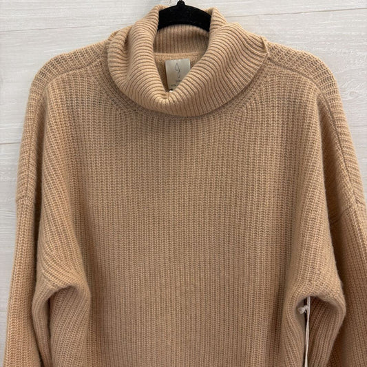 Joie Brown 100% Cashmere Turtleneck Sweater Large