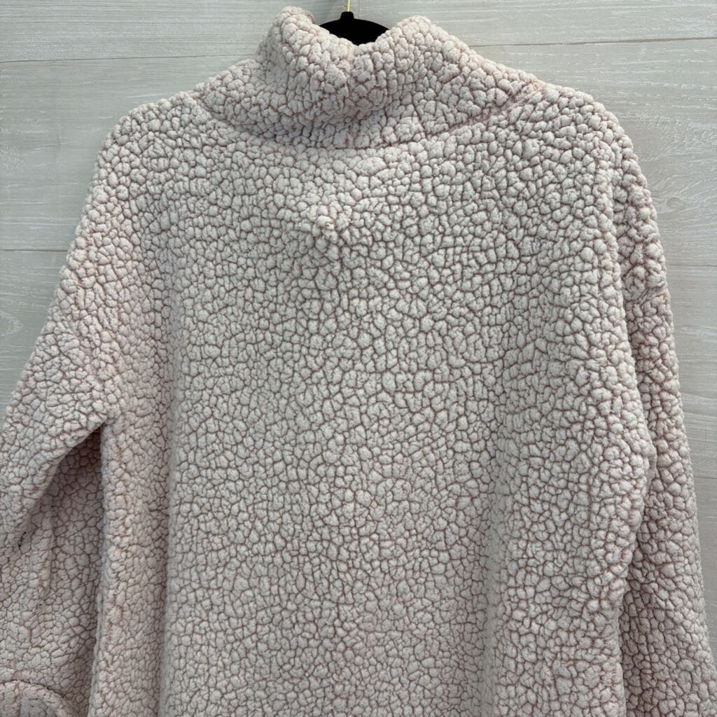 Tribal Jeans Pink Textured Knit Turtleneck Sweater Medium