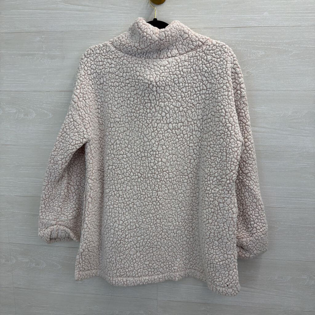 Tribal Jeans Pink Textured Knit Turtleneck Sweater Medium