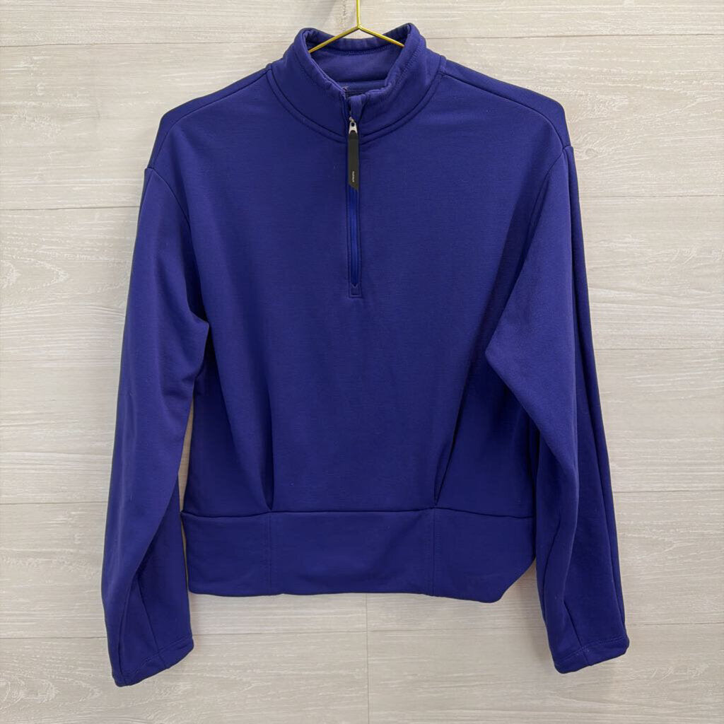 Athleta Royal Blue Quarter Zip Pullover Small