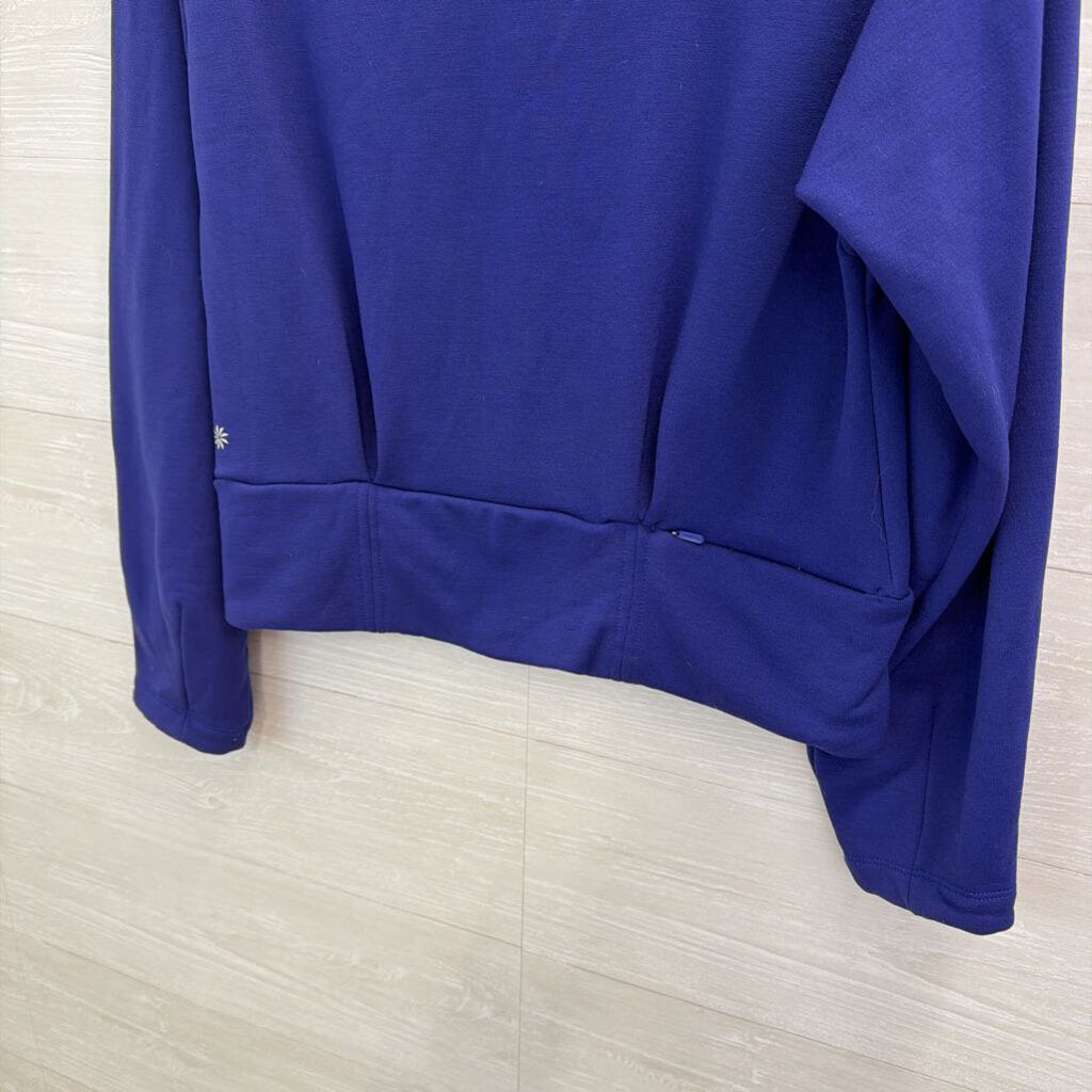 Athleta Royal Blue Quarter Zip Pullover Small