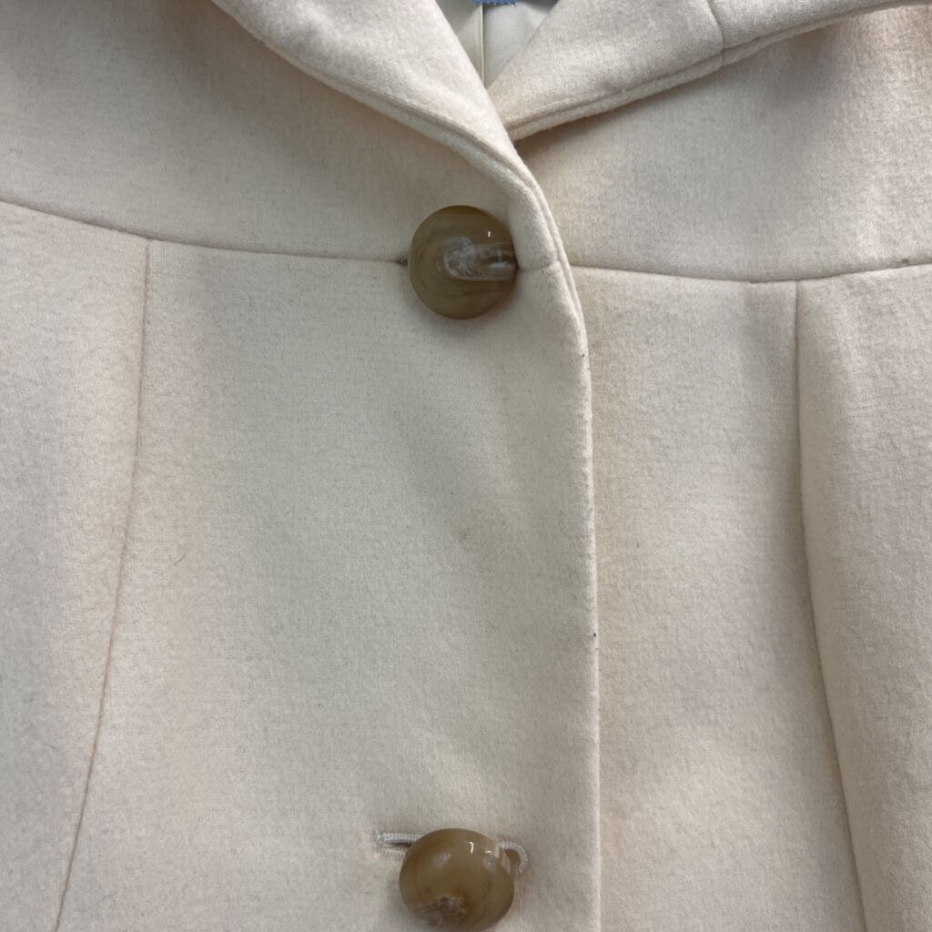J Crew Cream 3 Button Long Jacket Medium