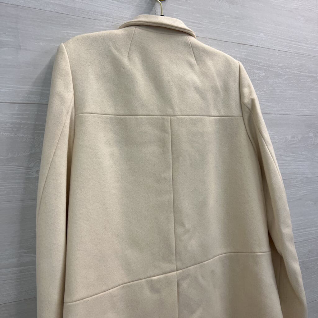 J Crew Cream 3 Button Long Jacket Medium