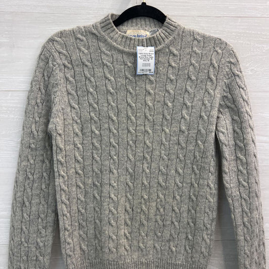 Vintage Susan Bristol Grey Cable Knit Sweater 38