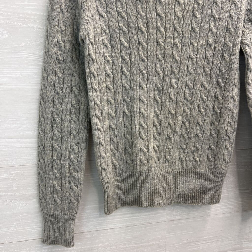 Vintage Susan Bristol Grey Cable Knit Sweater 38