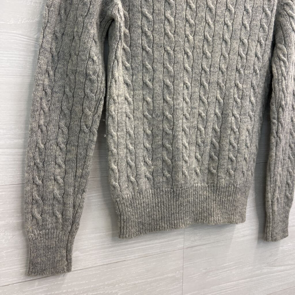 Vintage Susan Bristol Grey Cable Knit Sweater 38