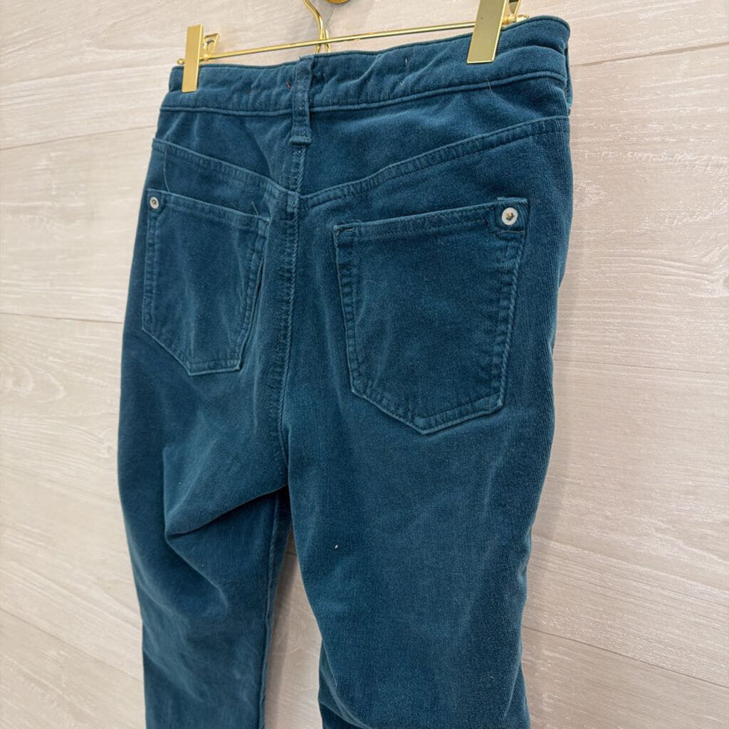 Pilcro Teal Corduroy High Rise Skinny Pants 26