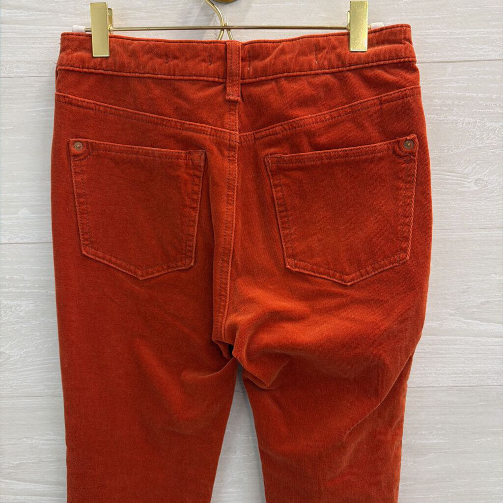 Pilcro Orange Corduroy High Rise Skinny Pants 26