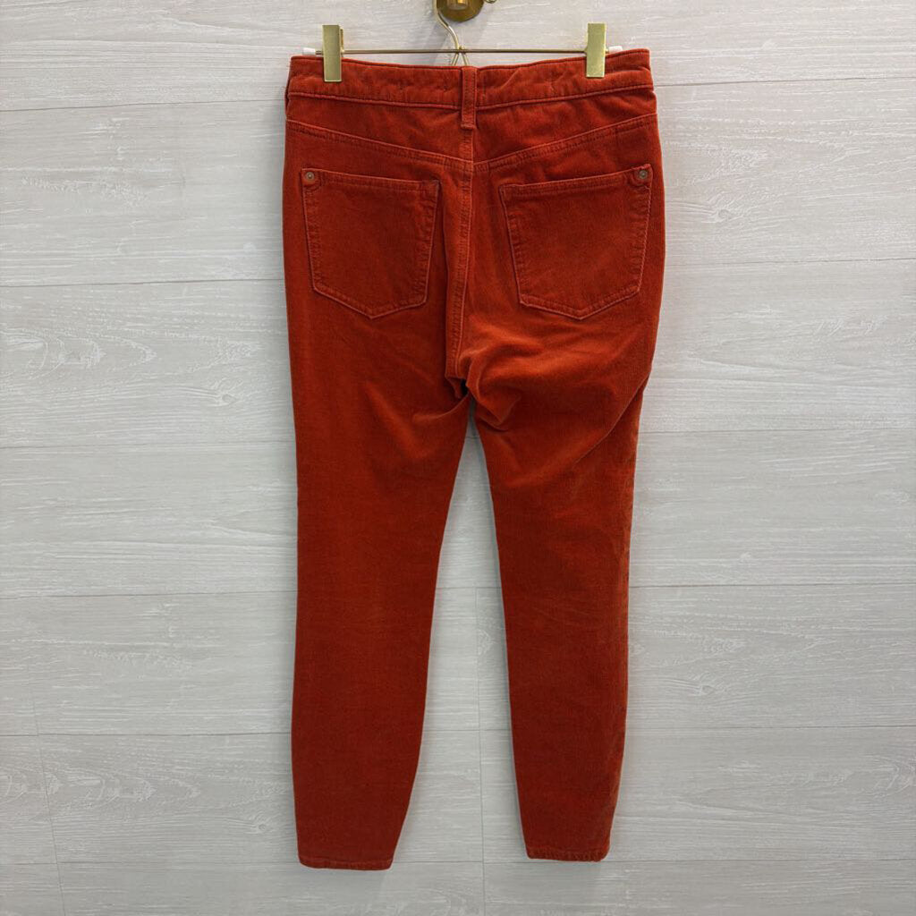 Pilcro Orange Corduroy High Rise Skinny Pants 26