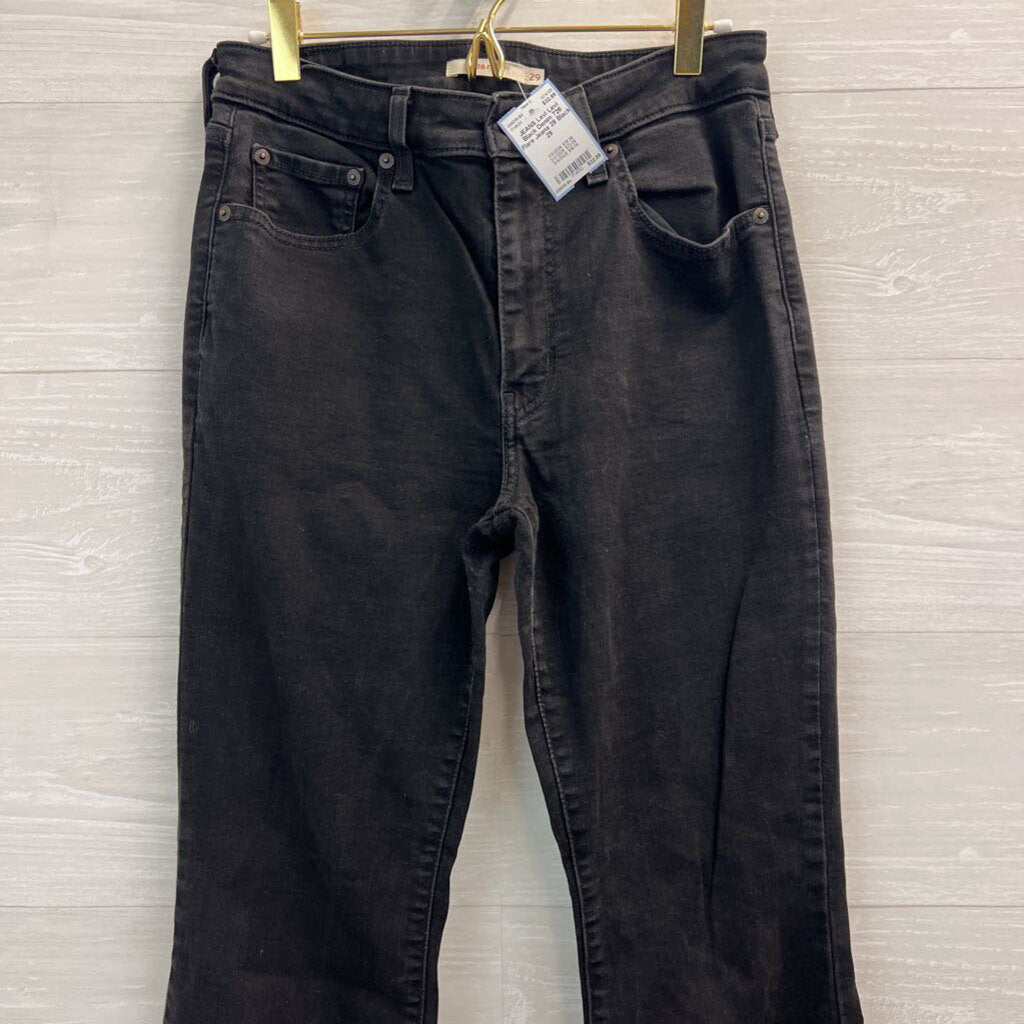 Levi Black Denim 726 Flare Jeans 29
