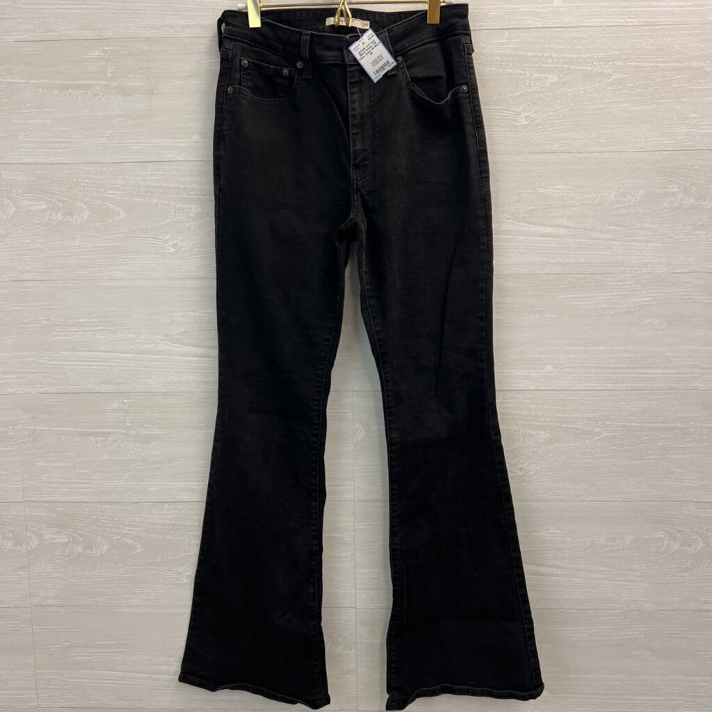 Levi Black Denim 726 Flare Jeans 29