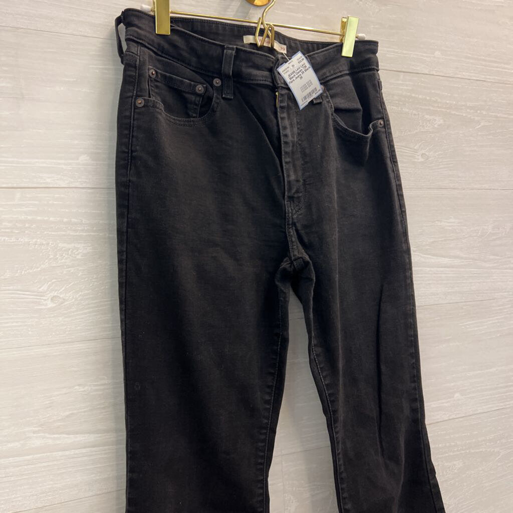 Levi Black Denim 726 Flare Jeans 29