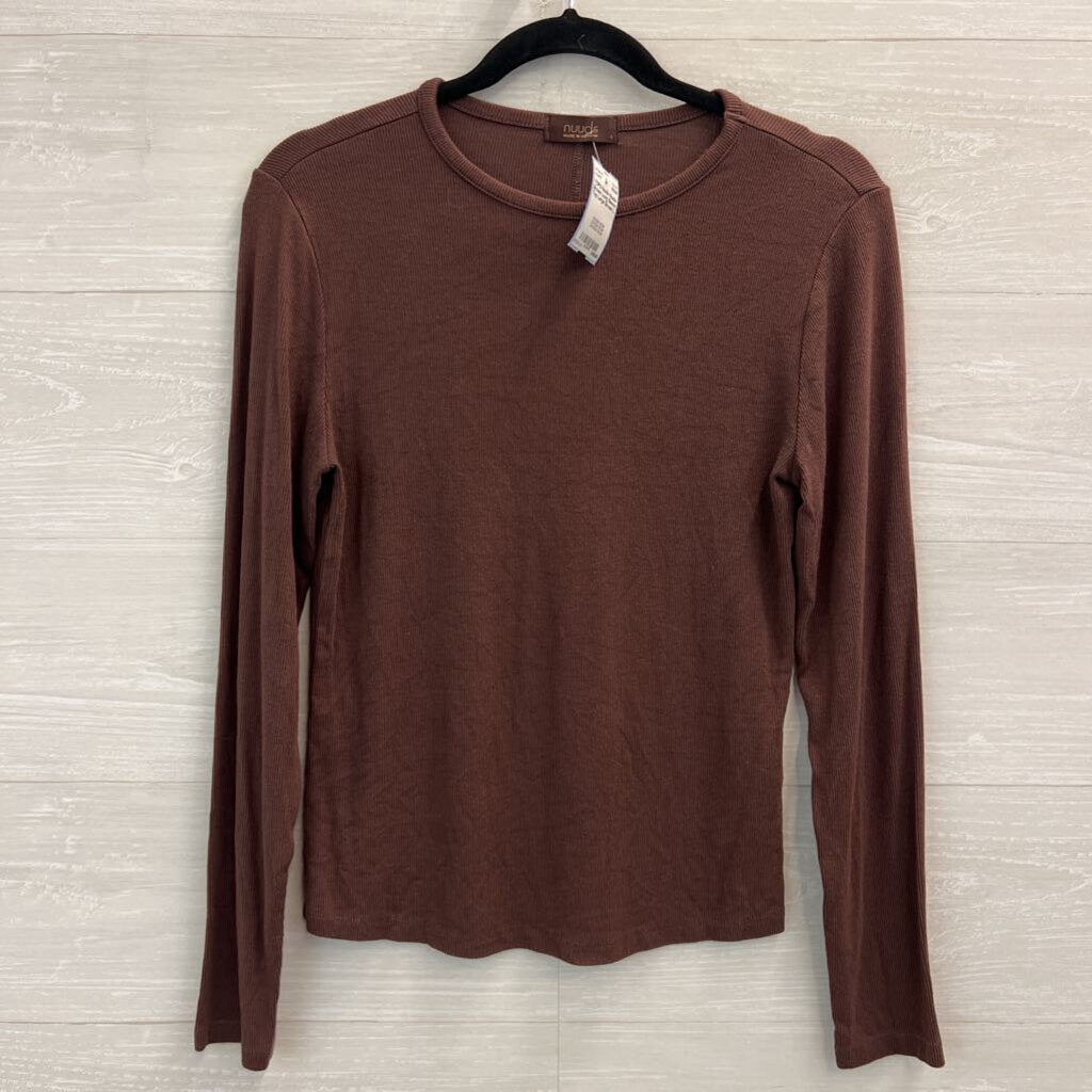 Nuuds Brown Long Sleeve Top Large
