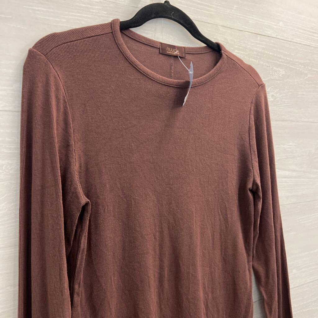 Nuuds Brown Long Sleeve Top Large