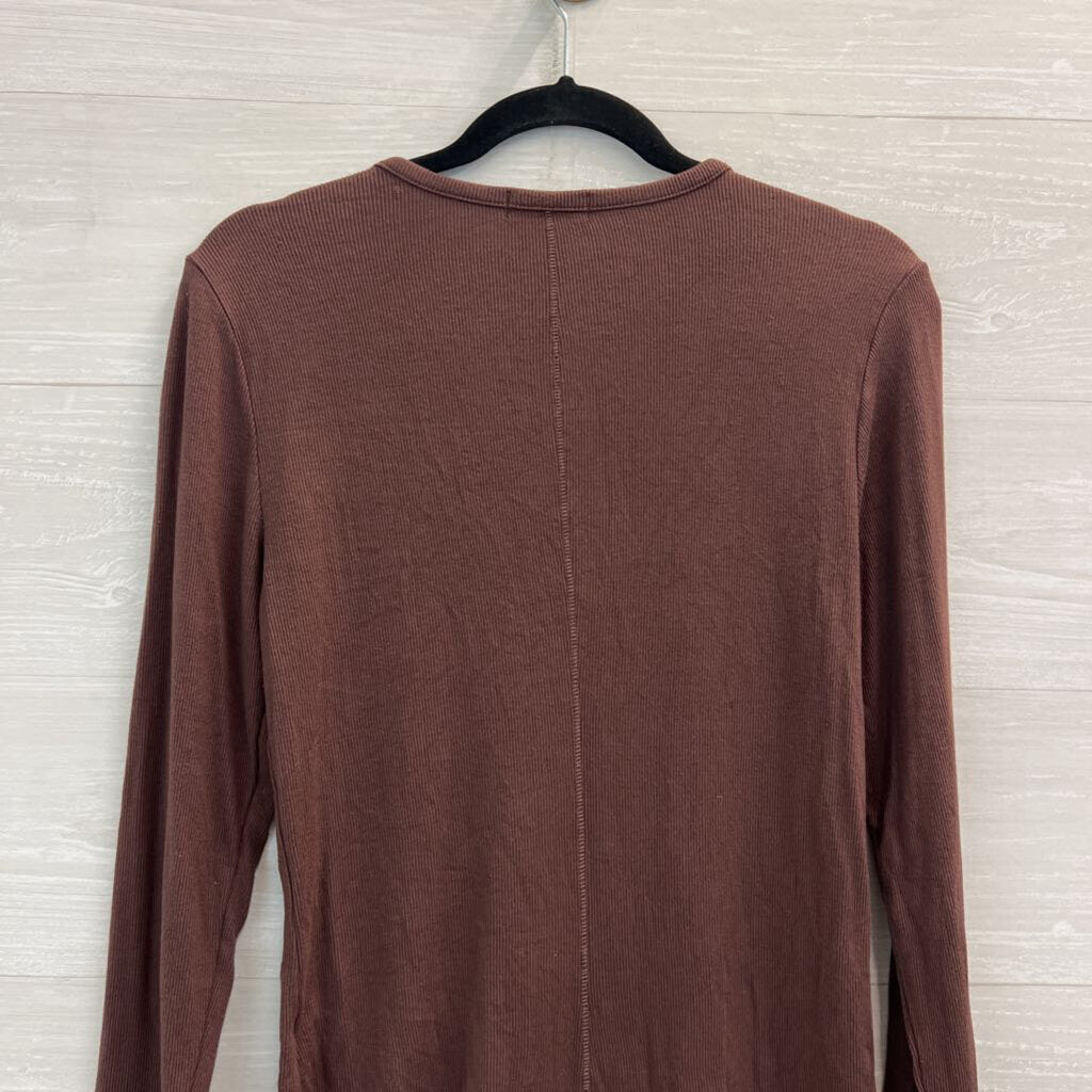 Nuuds Brown Long Sleeve Top Large