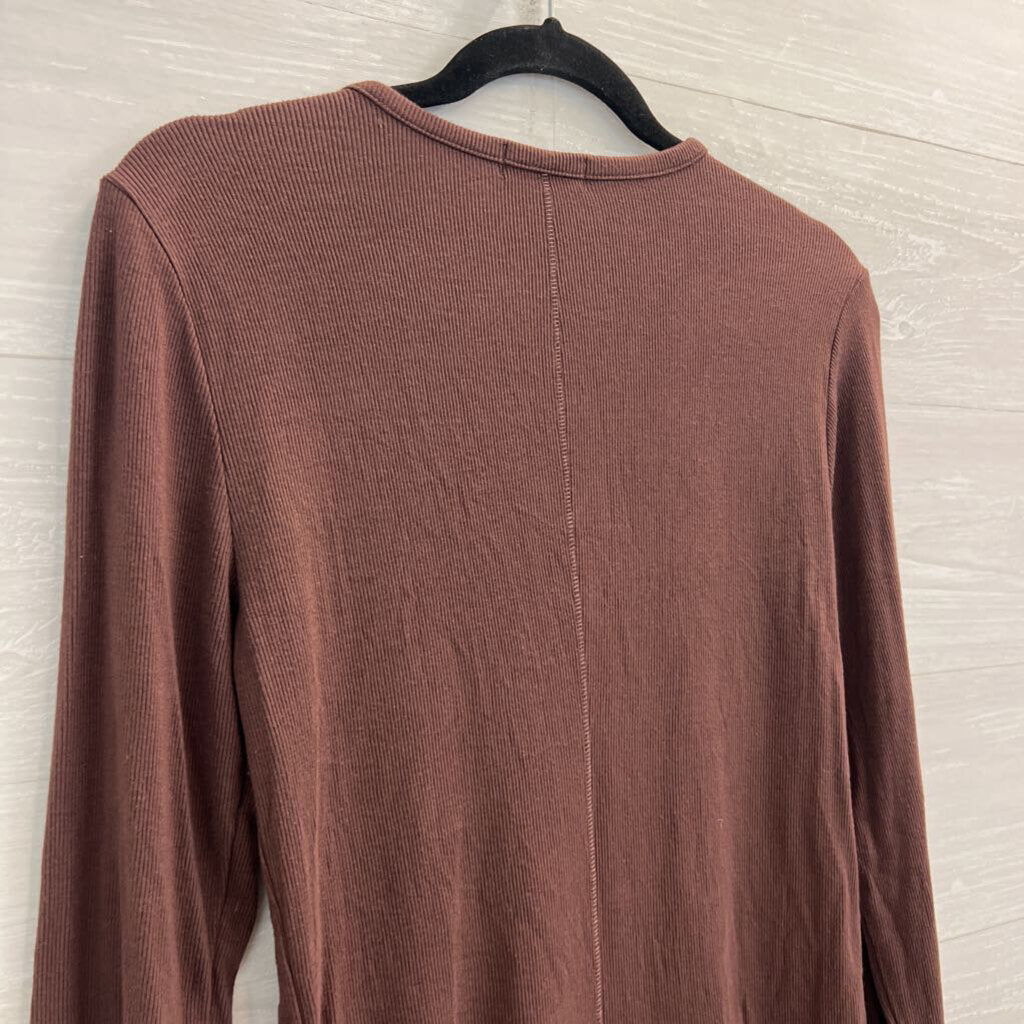 Nuuds Brown Long Sleeve Top Large