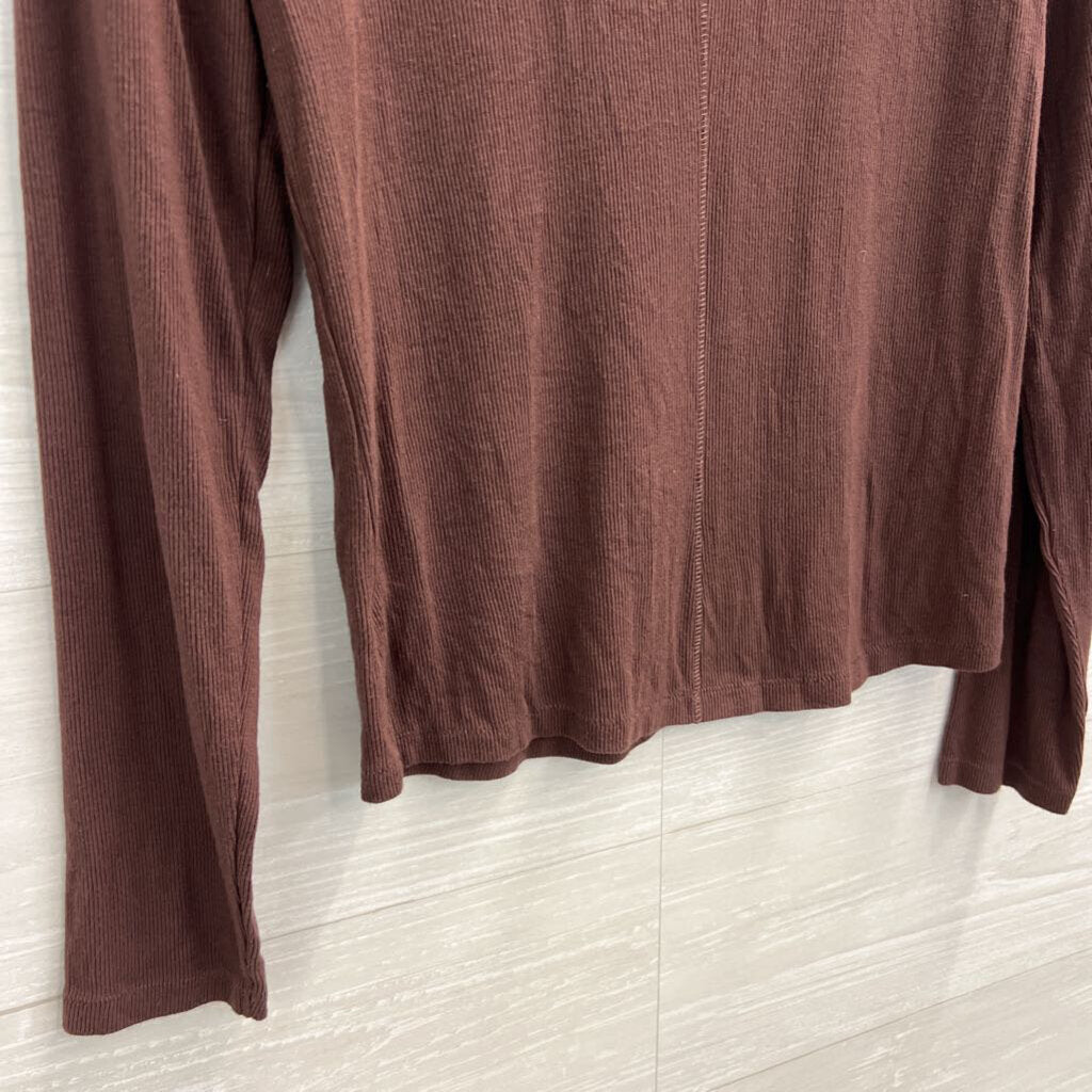 Nuuds Brown Long Sleeve Top Large