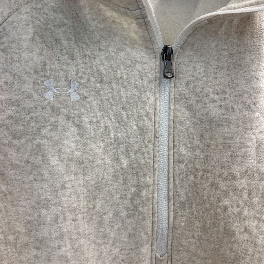Under Armour Cream Half Zip Pullover Extra Large