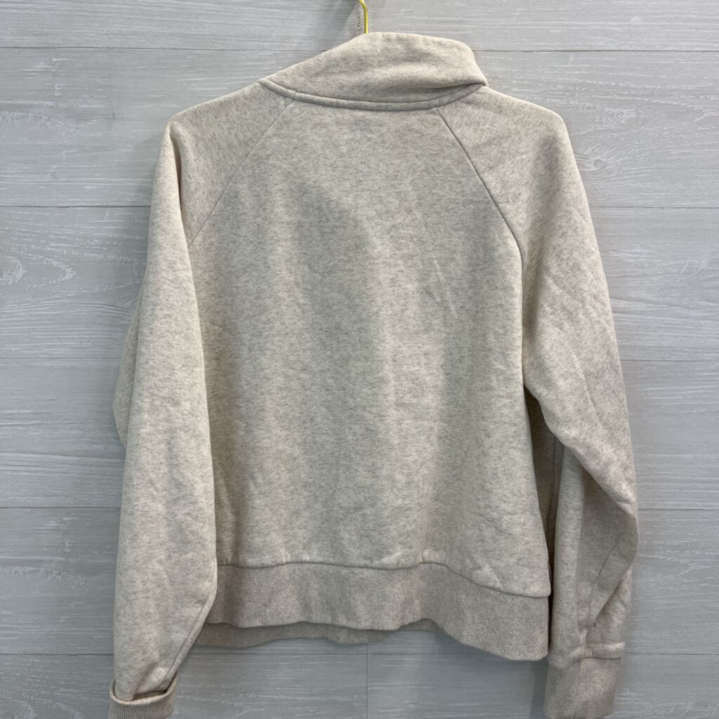 Under Armour Cream Half Zip Pullover Extra Large