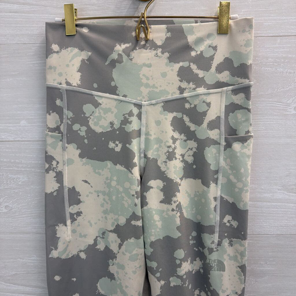 The North Face Green Print Leggings Large